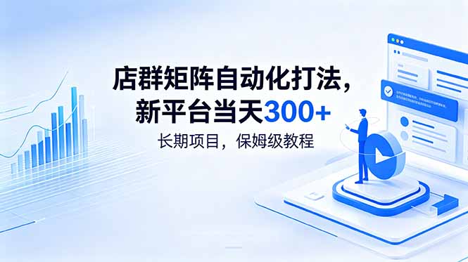 店群矩阵自动化打法,新平台当天300+,长期项目,保姆级教程-52项目站