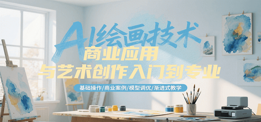 AI绘画技术商业应用与艺术创作入门到专业，基础操作/商业案例/模型调优/渐进式教学-52项目站