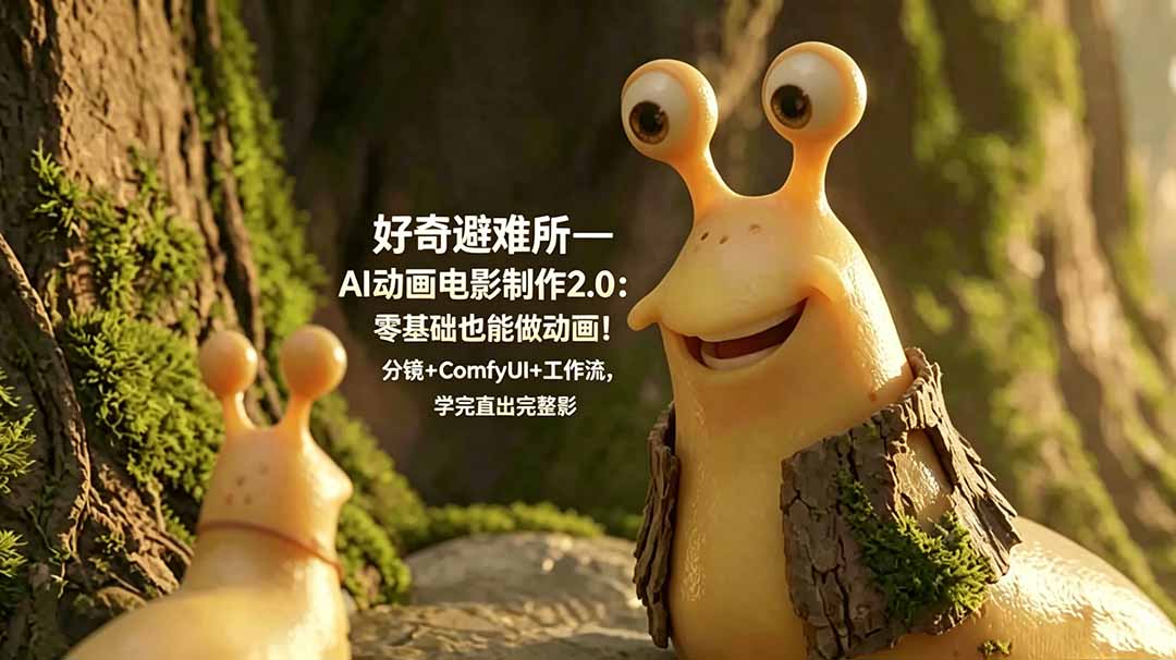 好奇避难所—AI动画电影制作2.0：零基础也能做动画！分镜+ComfyUI+工作流，学完直出完整影片-52项目站