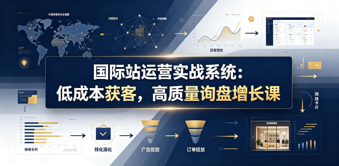国际站运营实战系统：低成本获客，高质量询盘增长课(更新26年)-52项目站
