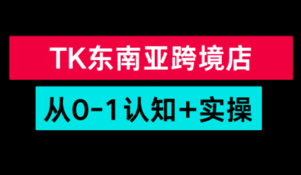 TikTok东南亚跨境从0-1认知实操课-52项目站