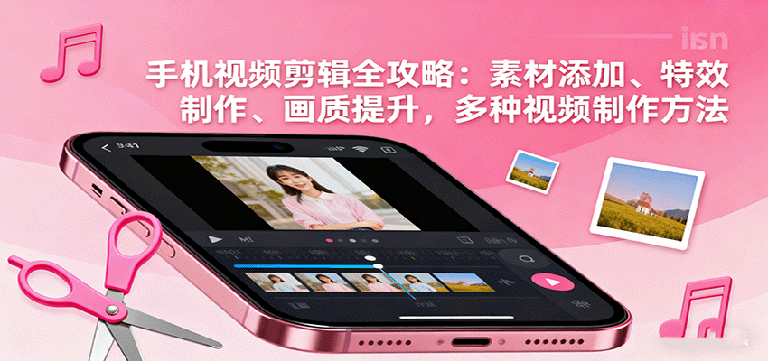 手机视频剪辑全攻略：素材添加、特效制作、画质提升，多种视频制作方法-52项目站