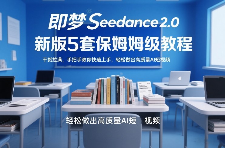即梦Seedance2.0新版5套保姆级教程，干货拉满，手把手教你快速上手，轻松做出高质量AI短视频-52项目站