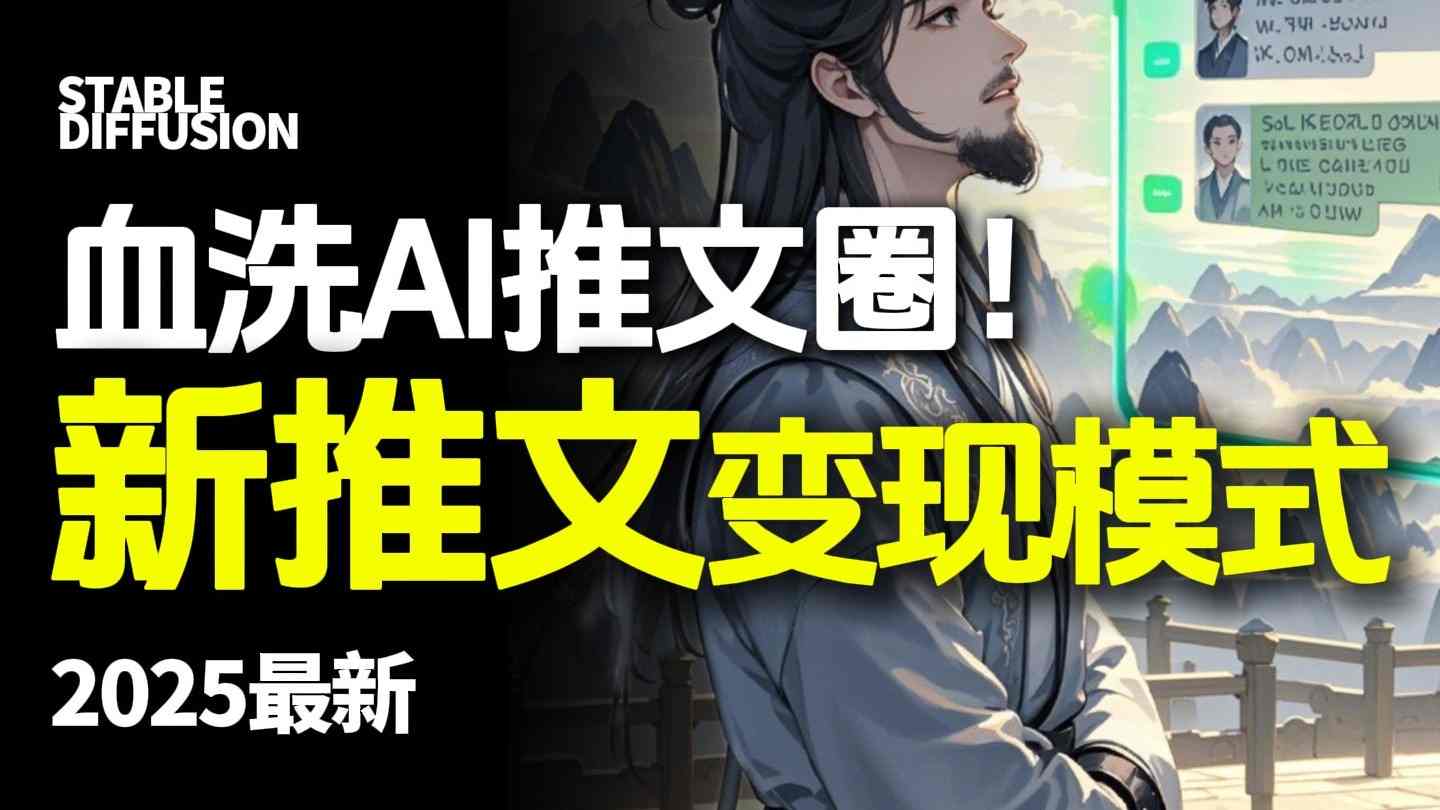 最新AI动态电影漫画小说推文，全流程实操教学，小白也能月入1W+-52项目站