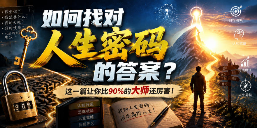 付费文章：如何找对人生密码的答案？这一篇让你比90%的大师还厉害！-52项目站