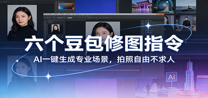 六个豆包修图指令:AI 一键生成专业场景,拍照自由不求人-52项目站