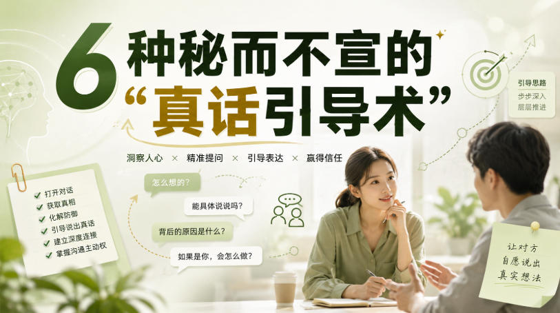 付费文章：6种秘而不宣的“真话引导术”-52项目站