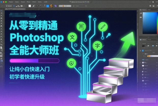 从零到精通Photoshop全能大师班,让纯小白快速入门,初学者快速升级-52项目站