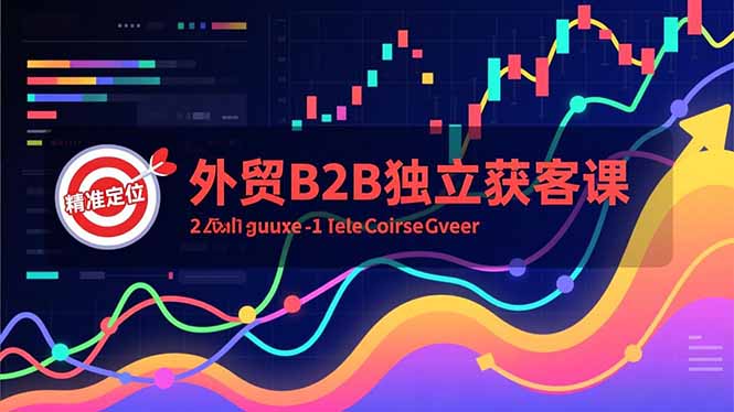 外贸B2B独立获客课，Facebook主页搭建、消息互动广告、精准定位，打造高询盘系统-52项目站