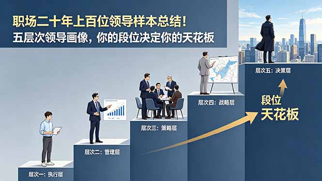 付费文章:职场二十年上百位领导样本总结!五层次领导画像,你的段位决定你的天花板-52项目站