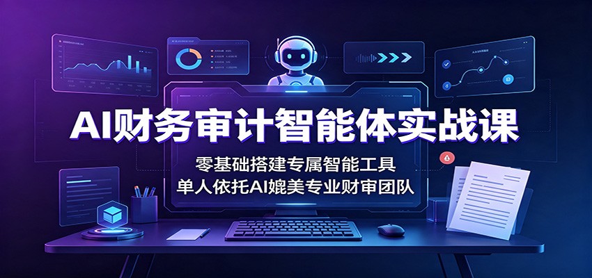 AI财务审计智能体实战课：零基础搭建专属智能工具，单人依托AI媲美专业财审团队-52项目站