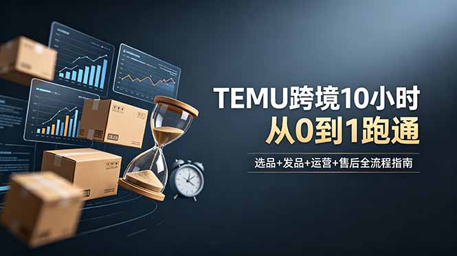 想做TEMU跨境但不知从何下手?选品+发品+运营+售后,10小时从0到1跑通-52项目站