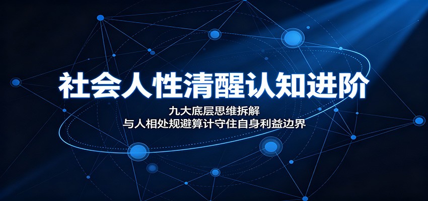 社会人性清醒认知进阶：九大底层思维拆解，与人相处规避算计守住自身利益边界-52项目站