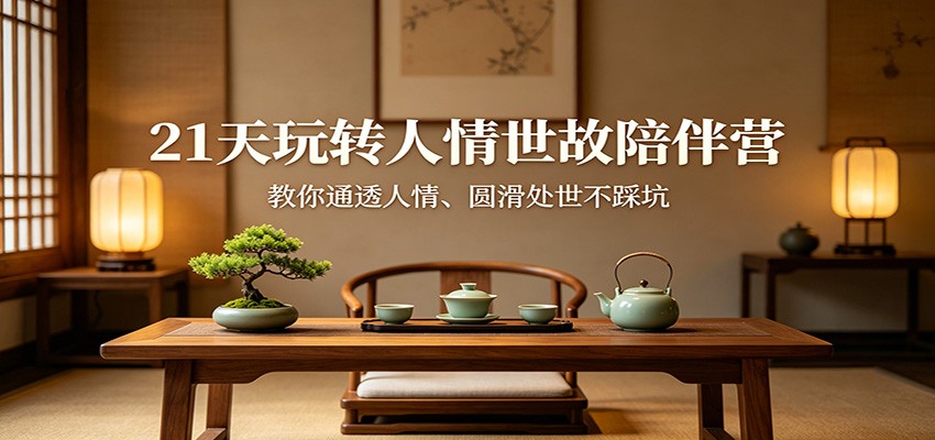 21天玩转人情世故陪伴营：教你通透人情、圆滑处世不踩坑-52项目站