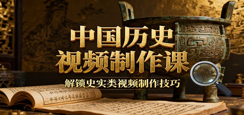 中国历史视频制作课:疆域地图集+参考文案+练习素材,解锁史实类视频制作技巧-52项目站