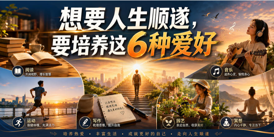 公众号付费文章：想要人生顺遂，要培养这6种爱好-52项目站