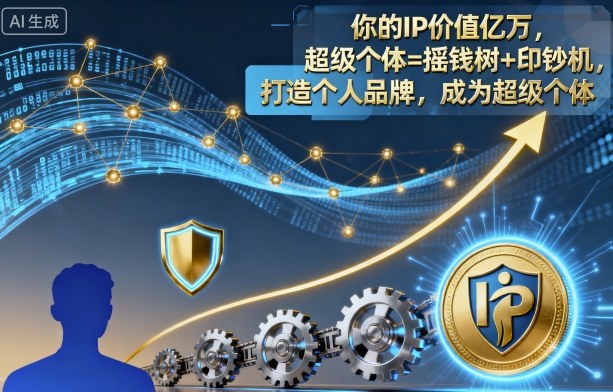 你的IP价值亿万，超级个体=摇钱树+印钞机，打造个人品牌，成为超级个体-52项目站