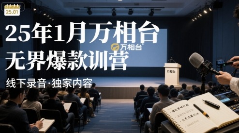 25年1月万相台无界爆款特训营线下录音-52项目站