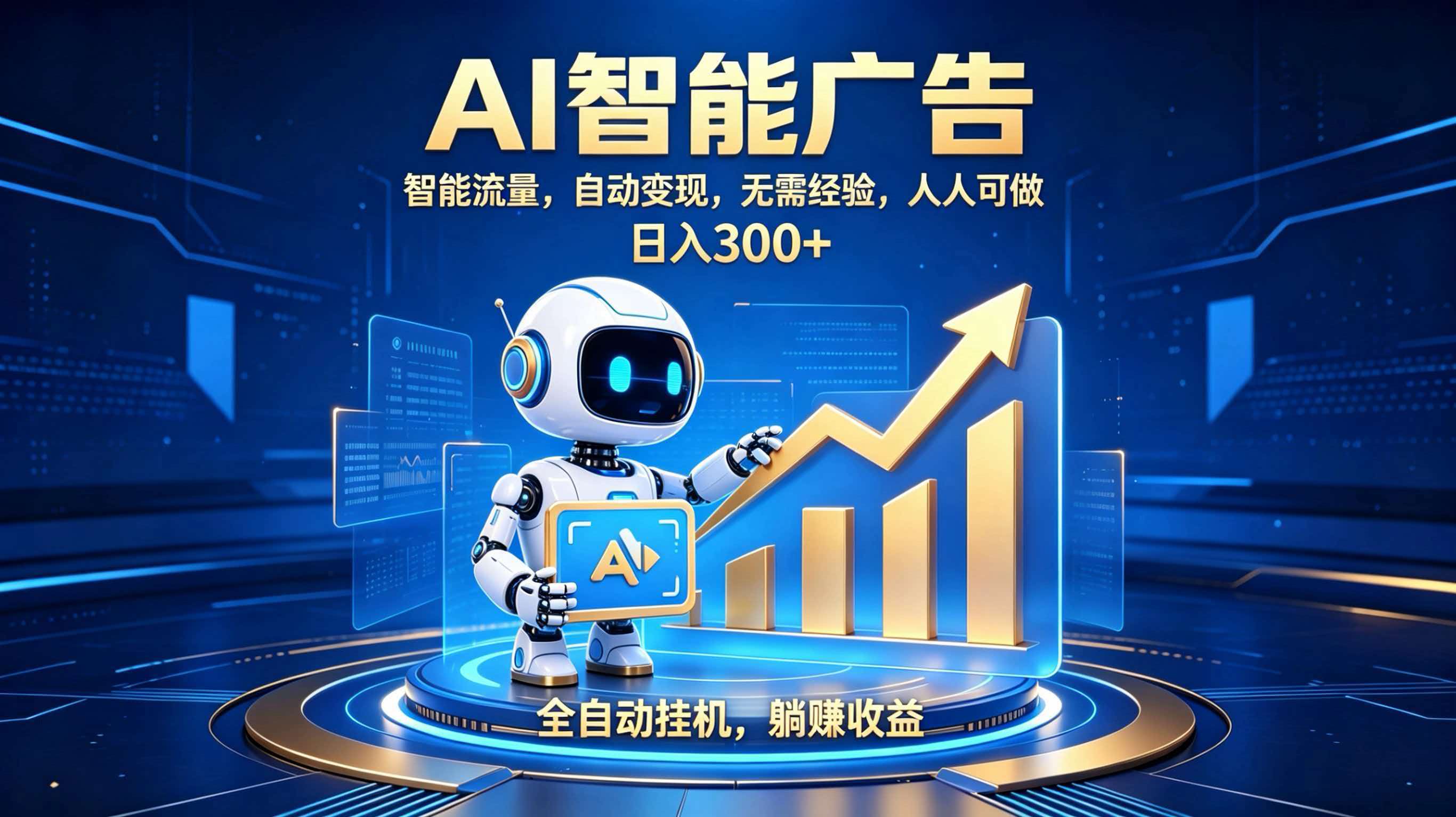 轻资产新赛道，全自动AI广告，打造持续收益-52项目站