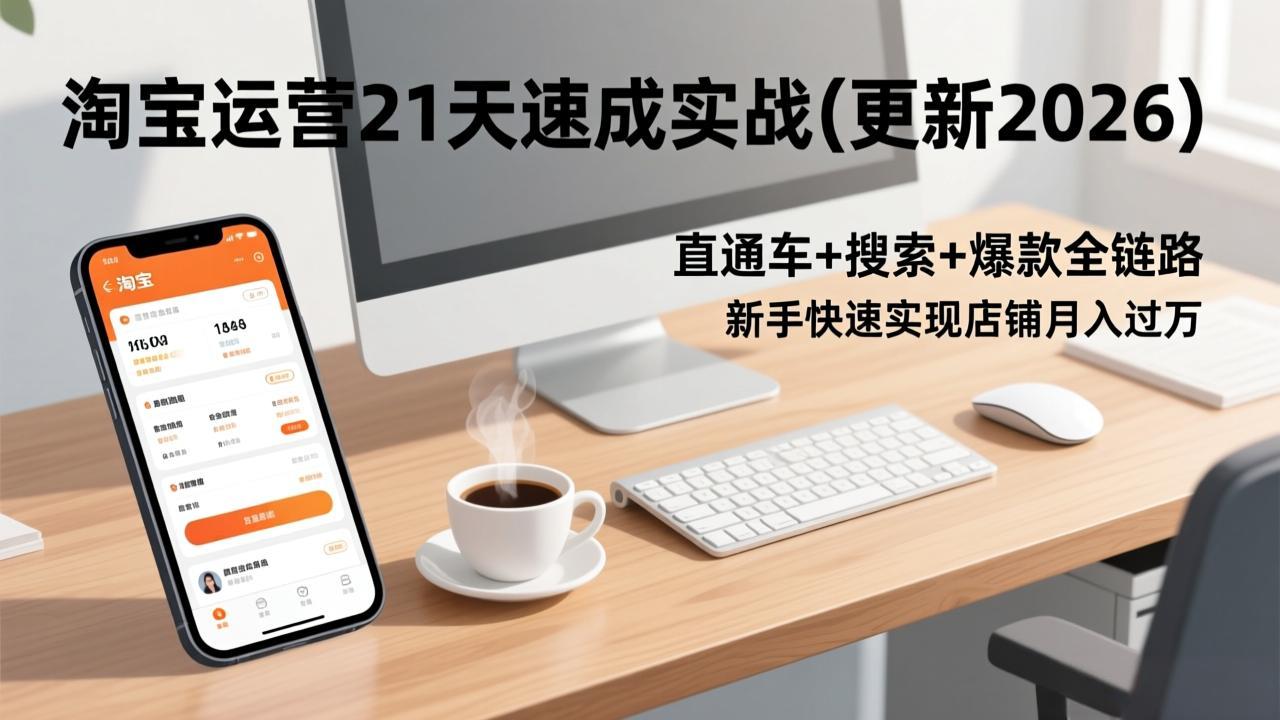 淘宝运营21天速成实战(更新3月-52项目站