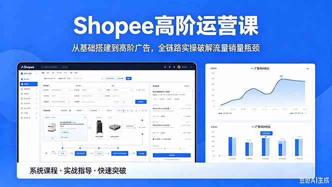 Shopee高阶运营课-2026年5月更新,从基础搭建到高阶广告,全链路实操破解流量销量瓶颈-52项目站