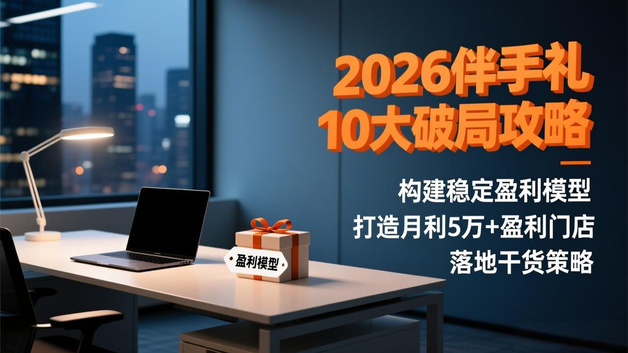 2026伴手礼10大破局攻略：构建稳定盈利模型，打造月利5万+盈利门店，落地干货策略-52项目站