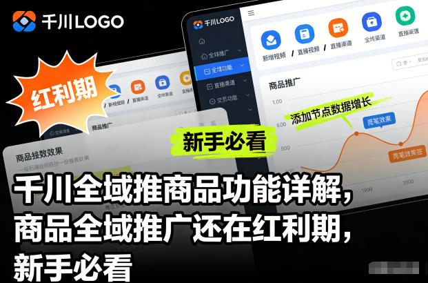 千川全域推商品功能详解，商品全域推广还在红利期，新手必看-52项目站
