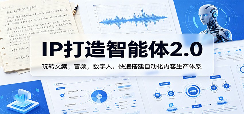 IP打造智能体2.0：玩转文案，音频，数字人，快速搭建自动化内容生产体系-52项目站