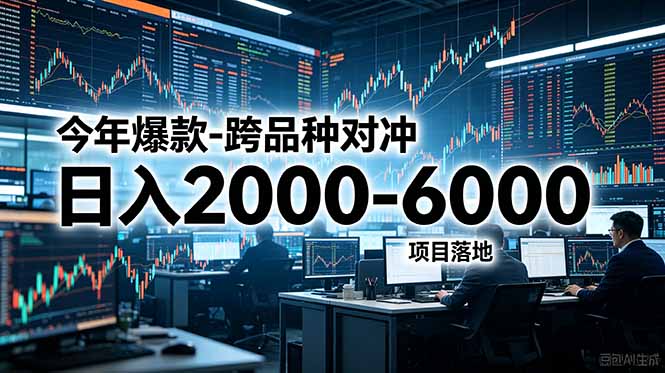 今年爆款-跨品种对冲日入2000-6000，项目落地！-52项目站