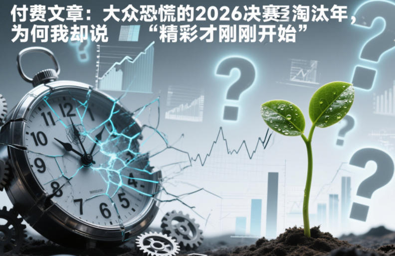 付费文章：大众恐慌的2026决赛淘汰年，为何我却说“精彩才刚刚开始”？-52项目站