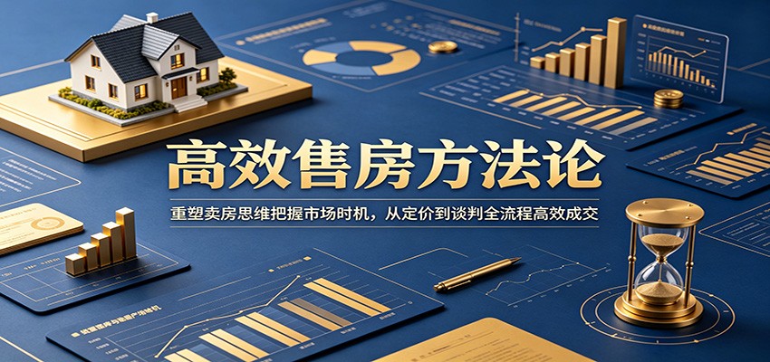 高效售房方法论:重塑卖房思维把握市场时机,从定价到谈判全流程高效成交-52项目站