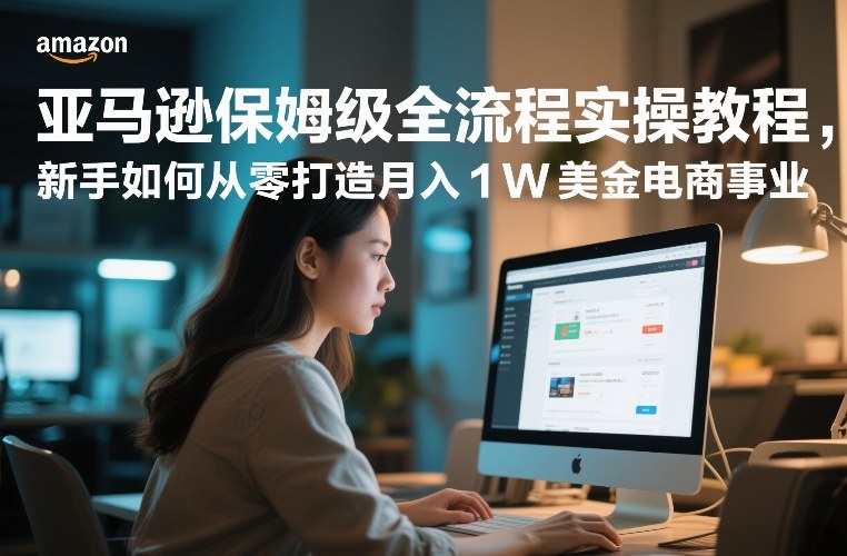 亚马逊保姆级全流程实操教程，新手如何从零打造月入1W美金电商事业-52项目站