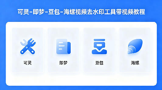 可灵–即梦–豆包–海螺视频去水印工具带视频教程-52项目站