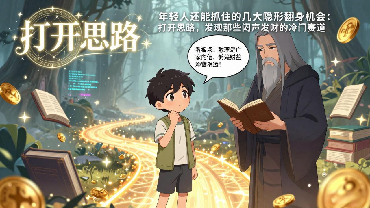 付费文1+2：年轻人还能抓住的几大隐形翻身机会：打开思路，发现那些闷声发财的冷门赛道-52项目站