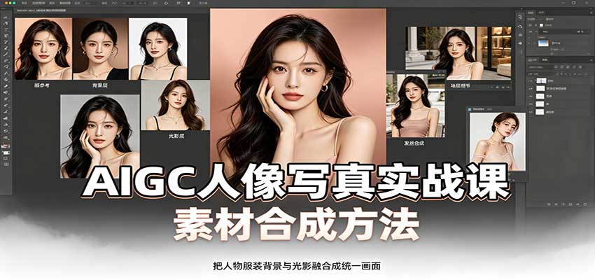 AIGC人像写真实战课：软件平台部署筹备，素材合成方法，多题材写真案例-52项目站