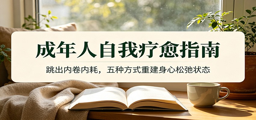 成年人自我疗愈指南：跳出内卷内耗，五种方式重建身心松弛状态-52项目站