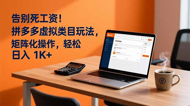 告别死工资！拼多多虚拟类目玩法，矩阵化操作，轻松日入 1K+-52项目站