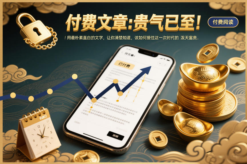 付费文章:贵气已至!用最朴素直白的文字,让你清楚知道,该如何接住这一次时代的泼天富贵-52项目站