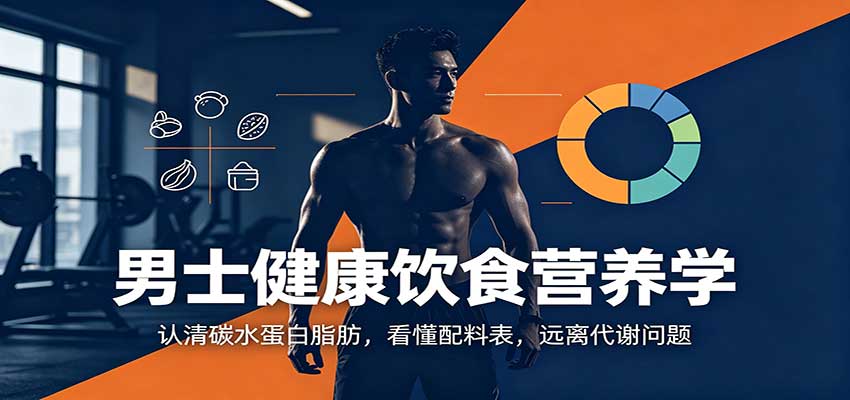 男士健康饮食营养学:认清碳水蛋白脂肪,看懂配料表,远离代谢问题-52项目站