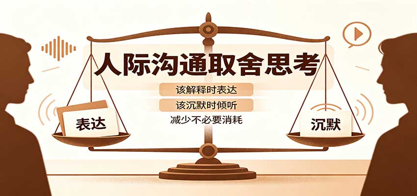 人际沟通取舍思考：分清解释与沉默边界，拿捏职场生活沟通分寸减少情绪内耗-52项目站