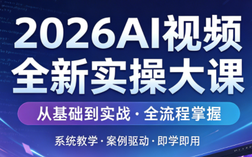 2026AI视频全新实操大课-52项目站