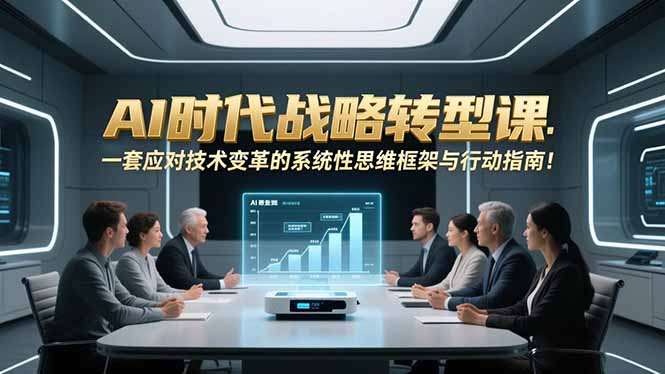 AI时代战略转型课：一套应对技术变革的系统性思维框架与行动指南！-52项目站
