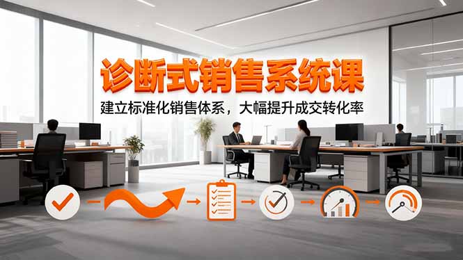 诊断式销售系统课，建立标准化销售体系，大幅提升成交转化率-52项目站