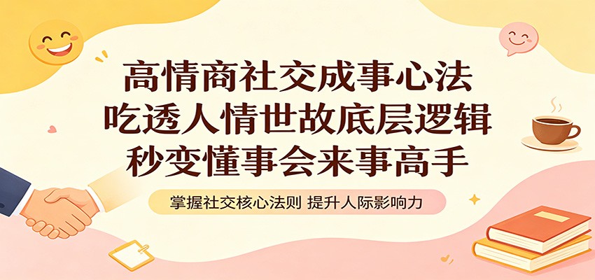 高情商社交成事心法：吃透人情世故底层逻辑，秒变懂事会来事高手-52项目站