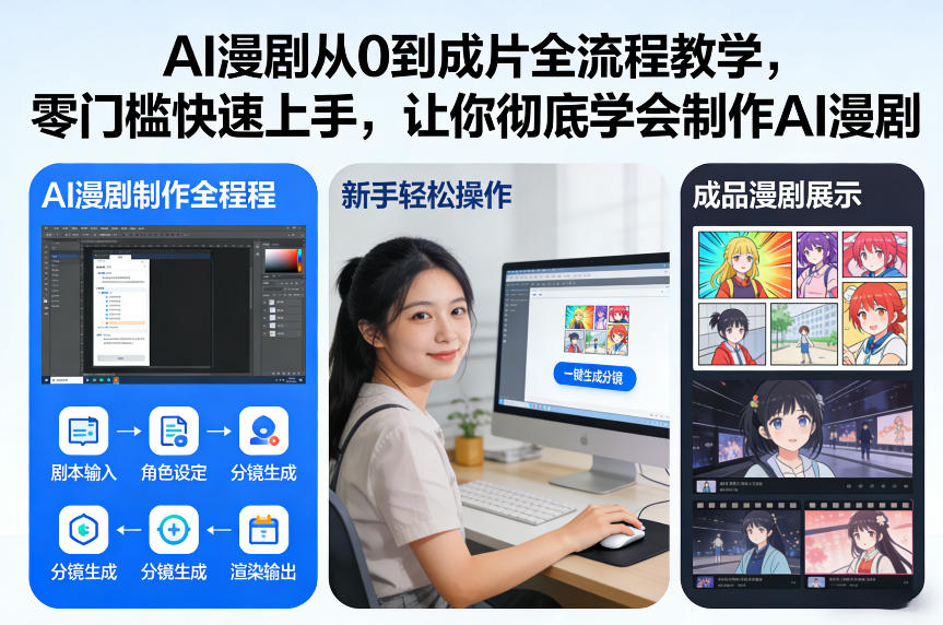 AI漫剧从0到成片全流程教学，零门槛快速上手，让你彻底学会制作AI漫剧【保姆级教程】-52项目站