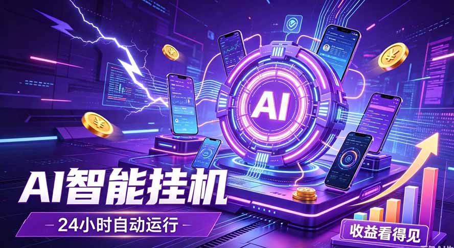 AI智能广告挂机，躺赚新模式 设备托管运行，解放双手持续变现-52项目站