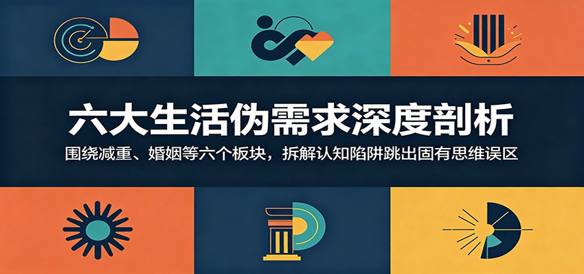 六大生活伪需求深度剖析:围绕减重、婚姻等六个板块,拆解认知陷阱跳出固有思维误区-52项目站