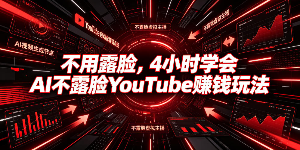 不用露脸,4小时学会AI不露脸YouTube賺钱玩法【原创双语字幕】-52项目站