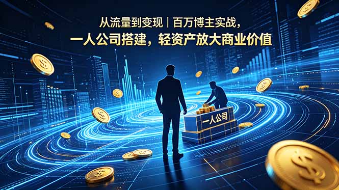 从流量到变现｜百万博主实战，一人公司搭建，轻资产放大商业价值-52项目站