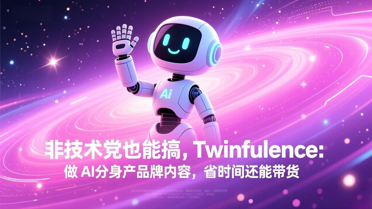 非技术党也能搞!Twinfluence:做 AI 分身产品牌内容,省时间还能带货-52项目站